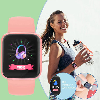 Men Smart Watch Women Watches Electronic Bracelet Message Remind Weather Clock Fitness Monitor Y68 Smartwatch For Android IOS