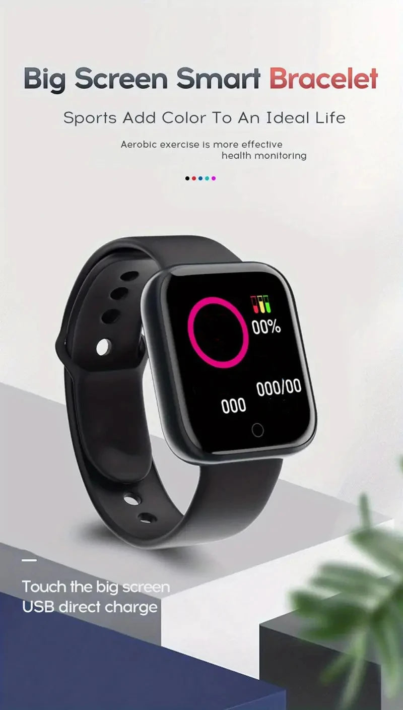 Men Smart Watch Women Watches Electronic Bracelet Message Remind Weather Clock Fitness Monitor Y68 Smartwatch For Android IOS