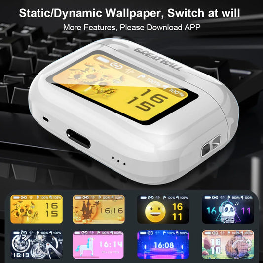 Original GREATWALL TWS Wireless Bluetooth Earphones HiFi HD Call Earbuds Music Headsets Touch Control With Built-In Microphone