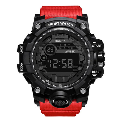 Y12 Men's Watches Big Dial LED Digital Watch Multifunction Men Sports Watch Alarm Clock Stopwatch Fitness Electronic Wristwatch