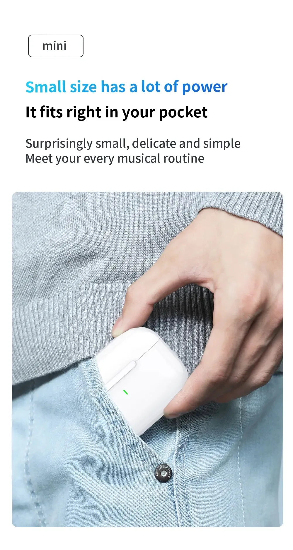 Original Air Pro True Wireless Bluetooth Earphones Headphones HiFi Sound Low Latency Noise Reduction Earbuds for IPhone Android