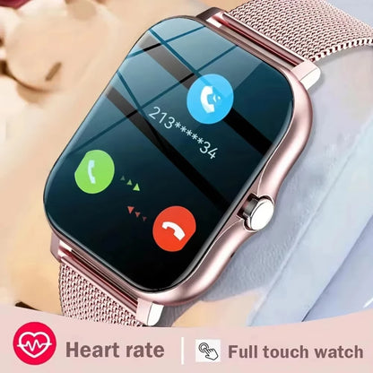 LAXASFIT 2025 Smart Watch Android IOS Bluetooth Talk Heart Rate Monitor Sleep Record Sports Smart Watch Ladies Men Gift