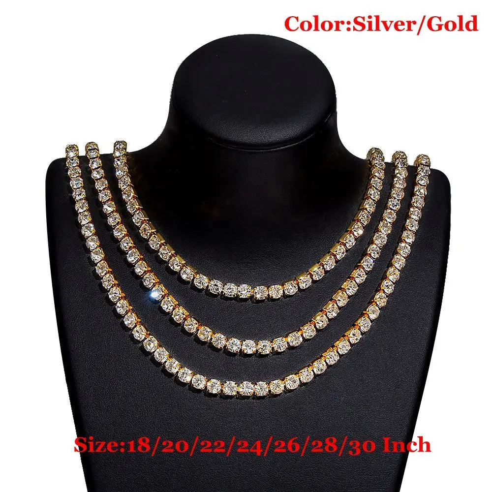 Elegant Cuban Chain Zircon Necklace Clavicle Chain CZ Diamonds Dazzling Shiny Bling Pendant Women Fashion Wedding Jewelry