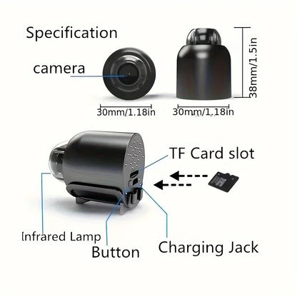 1080P HD Mini WiFi Camera Indoor Safety Security Surveillance Baby Monitor Night Vision Camcorder IP Cam Audio Video Recorder