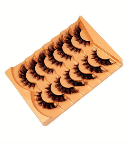 3Boxes(21Pairs) Cat Eye Lashes, Eye End Lengthening, Slender Curling Fluffy False Eyelashes