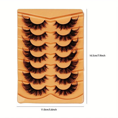 3Boxes(21Pairs) Cat Eye Lashes, Eye End Lengthening, Slender Curling Fluffy False Eyelashes