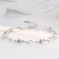 Silver Beautiful Stars Bracelets for Women Girl Korean Designer Party Wedding Fashion Jewelry Holiday Gifts Dropshipping
