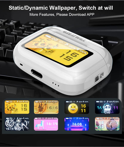 Original GREATWALL TWS Wireless Bluetooth Earphones HiFi HD Call Earbuds Music Headsets Touch Control With Built-In Microphone