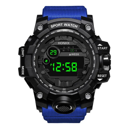 Y12 Men's Watches Big Dial LED Digital Watch Multifunction Men Sports Watch Alarm Clock Stopwatch Fitness Electronic Wristwatch