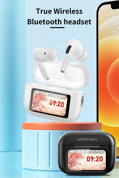 Original GREATWALL TWS Wireless Bluetooth Earphones HiFi HD Call Earbuds Music Headsets Touch Control With Built-In Microphone