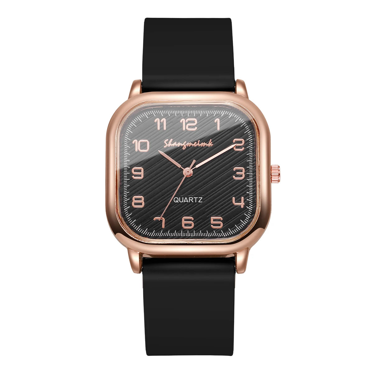 Fashion Square Women Watches Casual Silicone Strap Quartz Watch for Girls Clock Reloj Mujer
