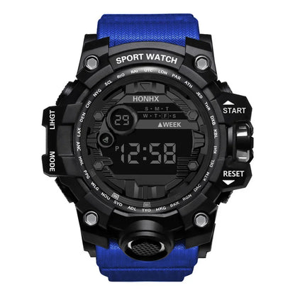 Y12 Men's Watches Big Dial LED Digital Watch Multifunction Men Sports Watch Alarm Clock Stopwatch Fitness Electronic Wristwatch