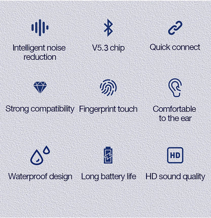 Original GREATWALL TWS Wireless Bluetooth Earphones HiFi HD Call Earbuds Music Headsets Touch Control With Built-In Microphone